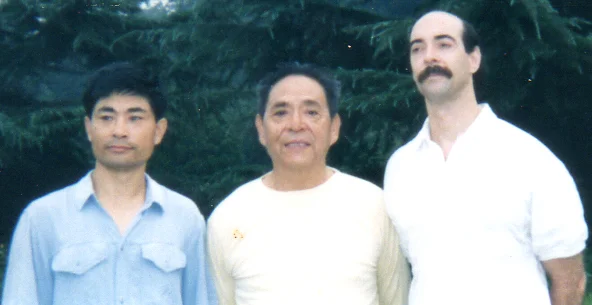 Chen Family Taijiquan Master Zhang Yu Fei, Grand Master Feng Zhi Qiang, and Dr. Jerry Alan Johnson, (Beijing, China)